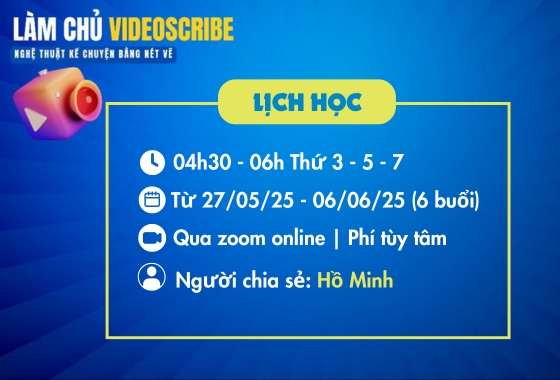 LÀM CHỦ VIDEOSCRIBE K02
