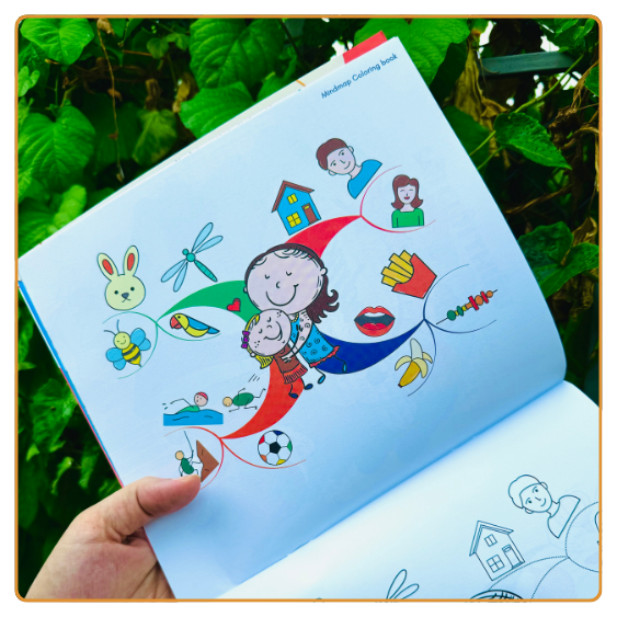Tập tô màu Mindmap Coloring Book