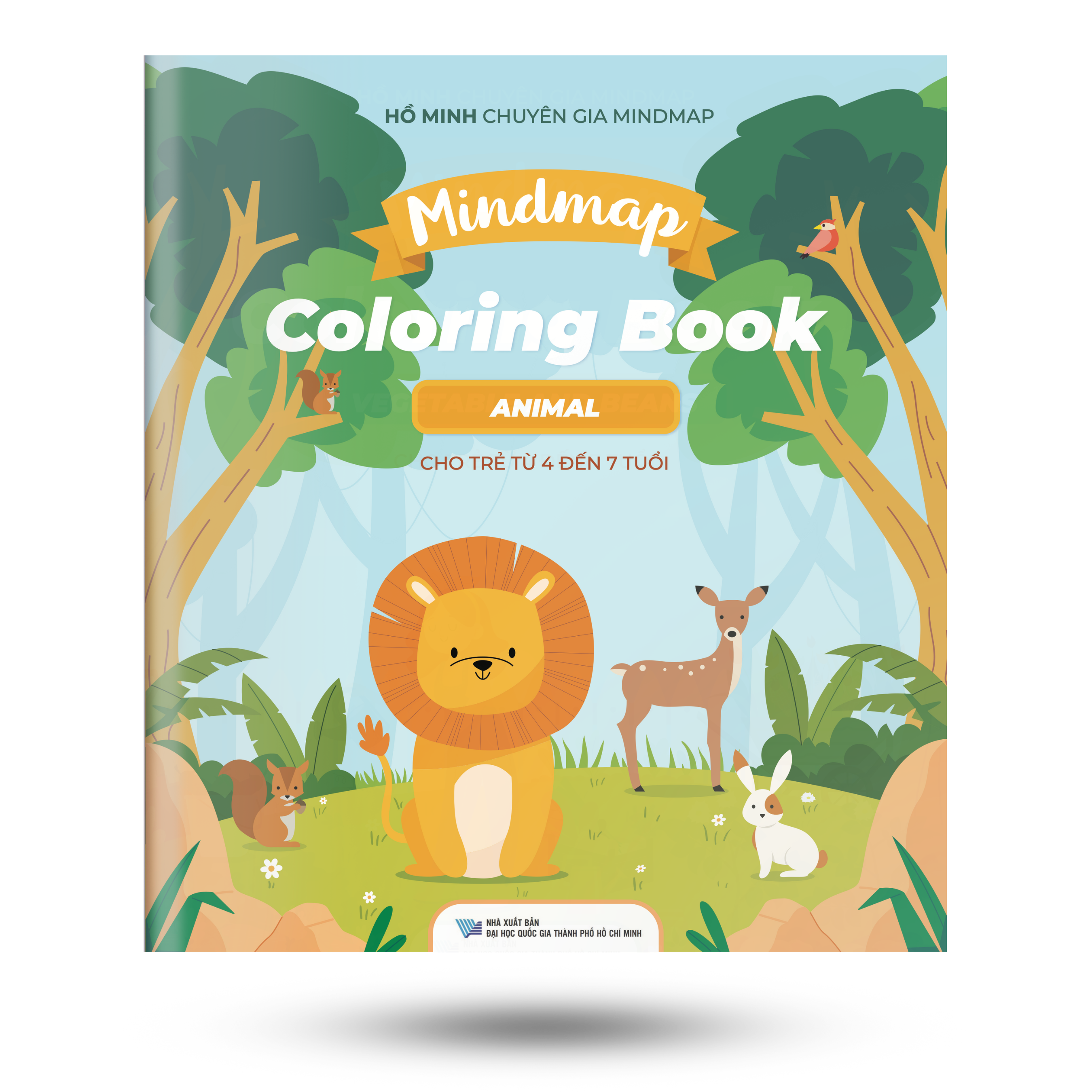Tập tô màu Mindmap Coloring Book chủ đề Animal