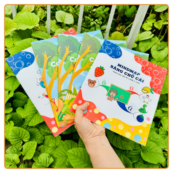 COMBO 5 CUỐN MINDMAP COLORING BOOK - TẶNG KÈM HỘP MÀU 12 CÂY